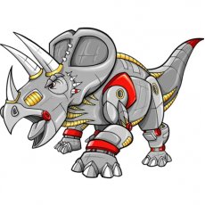 Картина по номерам Космический носорог, Strateg (30х30 см)
