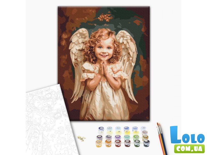 Картина по номерам Ангелская улыбка, Brushme (40х50 см)