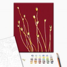 Картина по номерам Золотые полевые маки © Halyna Vitiuk, Brushme (40х50 см)